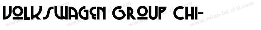 Volkswagen Group Chi字体转换